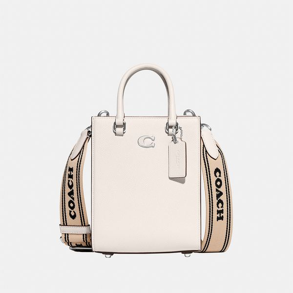 Bolsa Tote 16 Signature Detail Coach - Off White