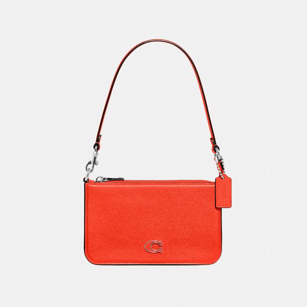 Bolsa Pouch Signature Detail Coach - Laranja