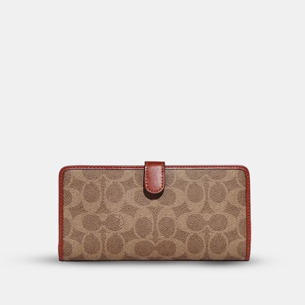 Carteira Essential Slim Coach - Marrom