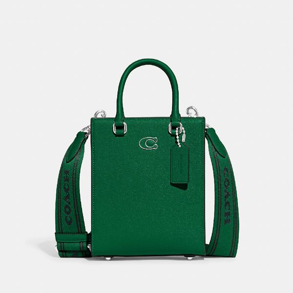 Bolsa Tote 16 Signature Detail Coach - Verde