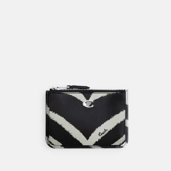 Porta-Cartões Mini Skinny Zebra Print Coach - Animal Print