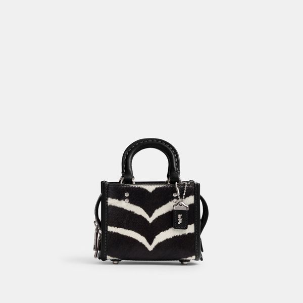 Bolsa Rogue 12 Zebra Print Coach - ANIMAL PRINT