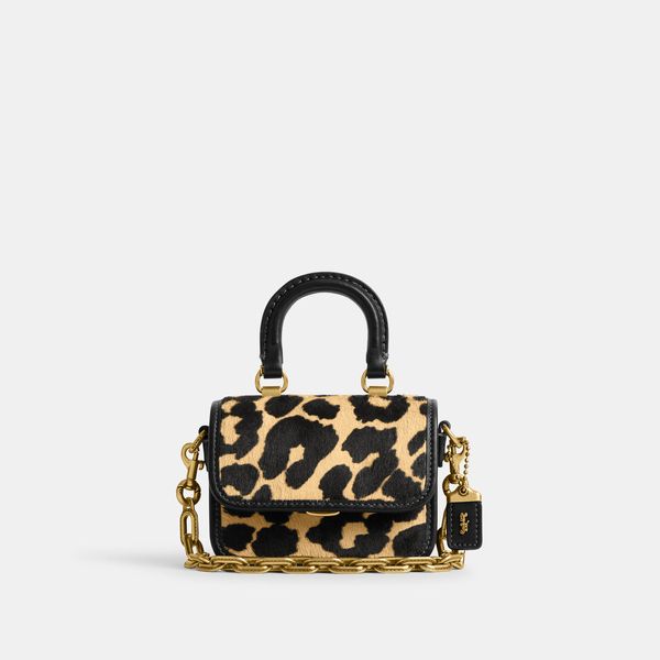 Bolsa Rogue Top Handle 12 Leopard Print Coach - Animal Print