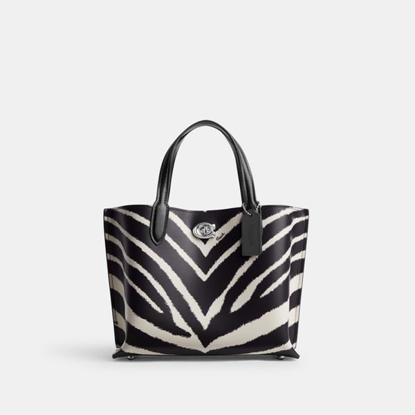 Bolsa Willow Tote 24 Zebra Print Coach - Animal Print