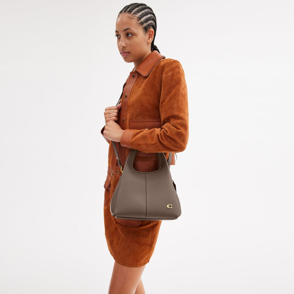 Bolsa Lana Shoulder 23 Coach Marrom - coach