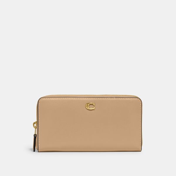 Carteira Accordion Zip Coach - Nude