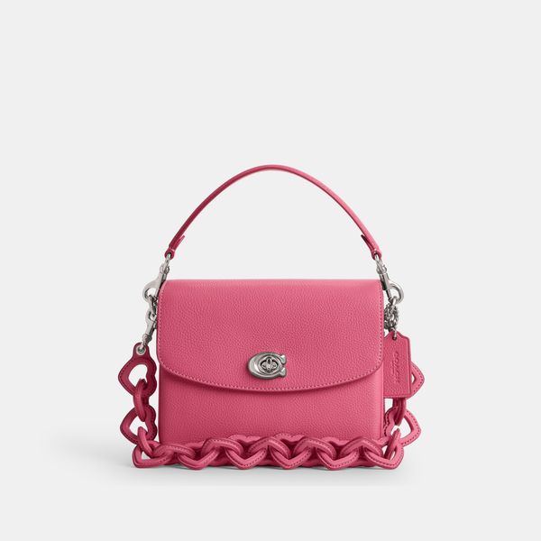 Bolsa Cassie Crossbody 19 Heart Strap Coach - Rosa