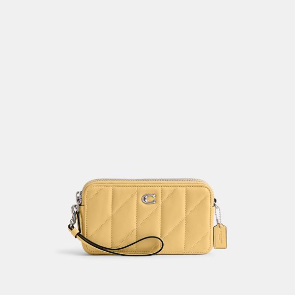 Bolsa Kira Crossbody With Pillow Quilting Coach - Amarelo