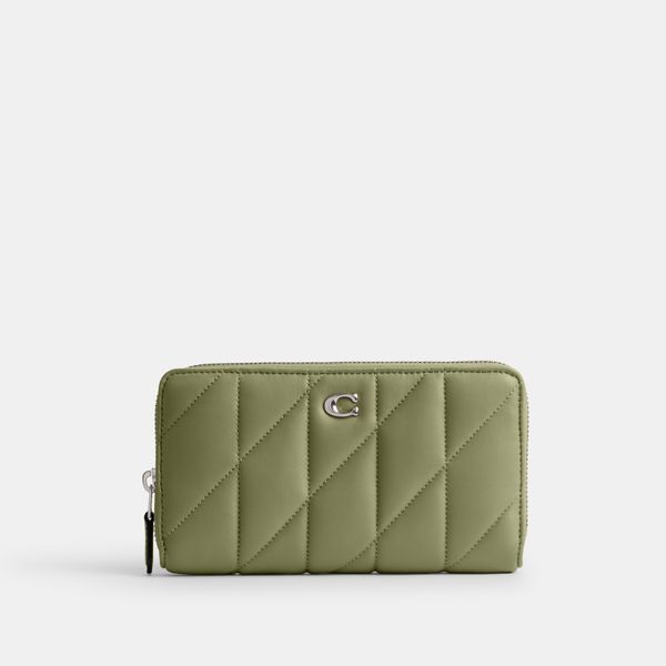 Carteira Accordion Zip With Pillow Quilting Coach - Verde