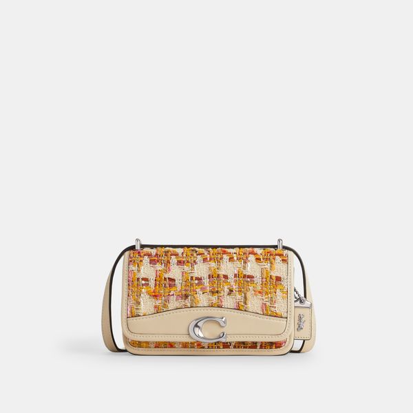 Bolsa Bandit Crossbody In Tweed Coach - Bege