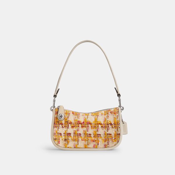 Bolsa Swinger 20 In Tweed Coach - Bege