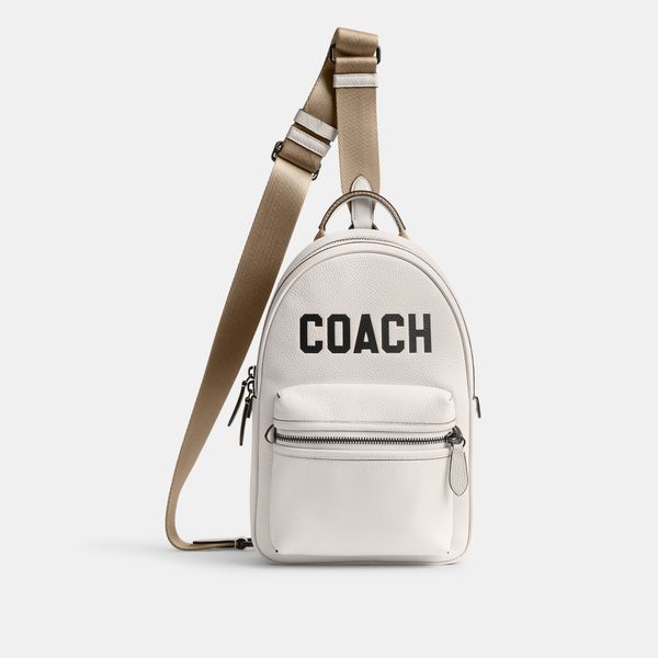 Mochila Charter Pack With Coach Graphic Coach - Off-White