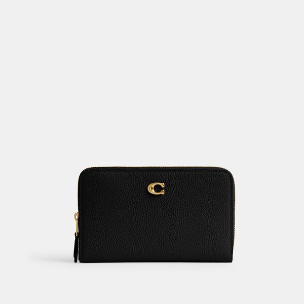 Carteira Essential Medium Zip Around Coach - Preto