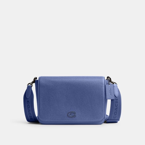 Bolsa Messenger Siganture Canvas Interior Coach - Azul