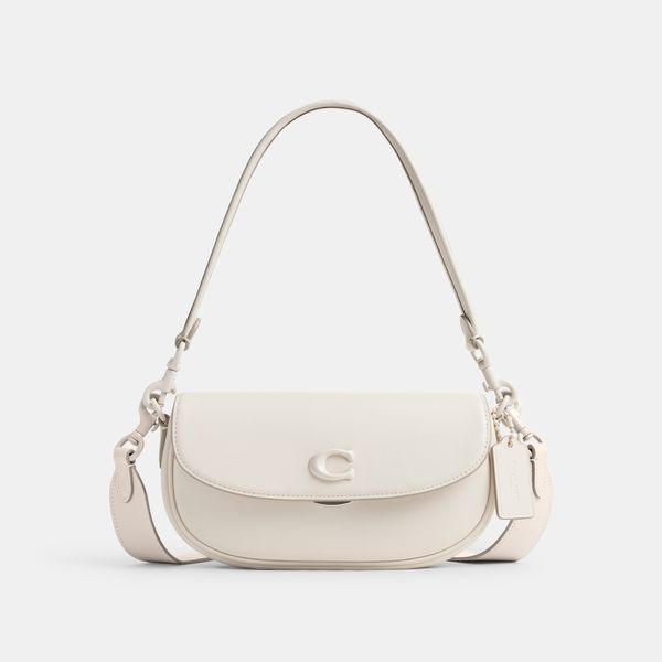 Bolsa Emmy Saddle 23 Coach - Off White