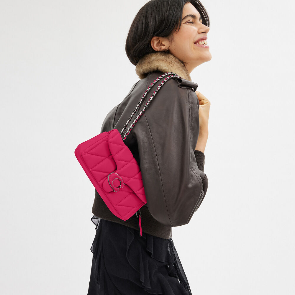 Bolsa Tabby Shoulder 20 Quilting Coach - Rosa