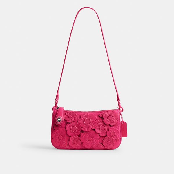 Bolsa Penn Shoulder Tea Rose Coach - Rosa