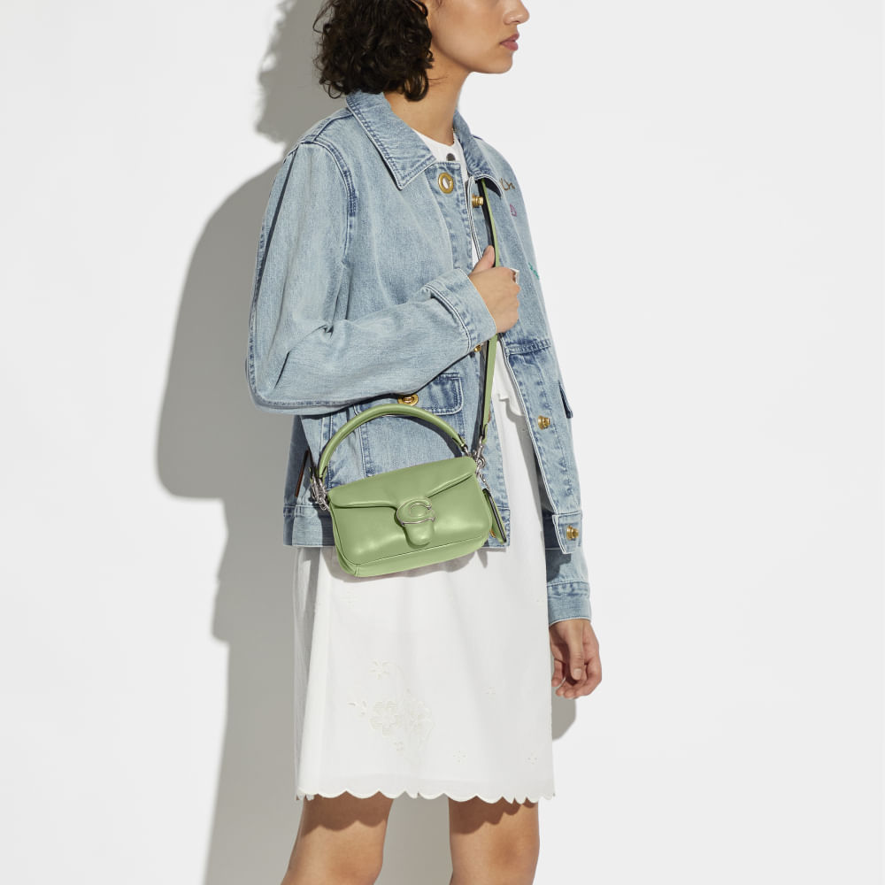 Bolsa Pillow Tabby 18 Coach Verde - coach