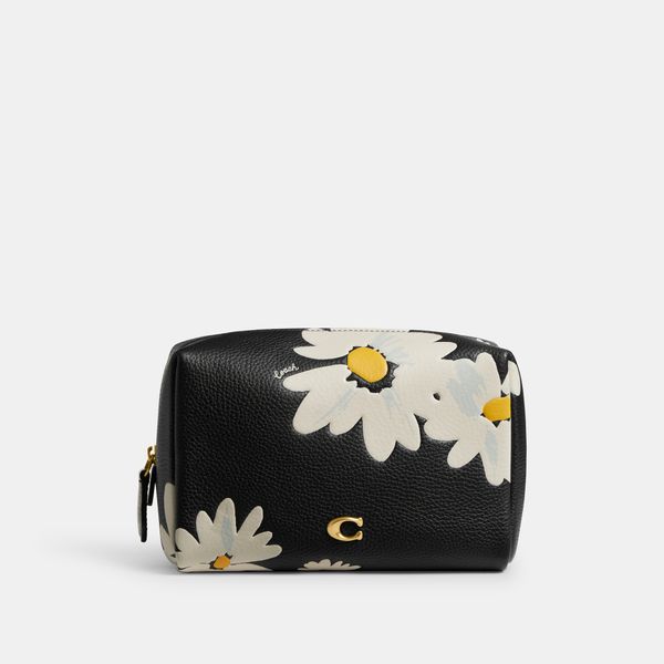 Necessaire Floral Printed Leather Essential Coach - Preto