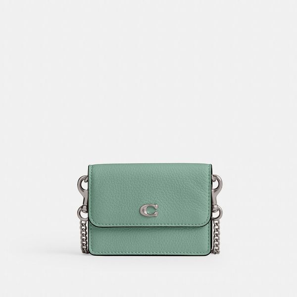 Porta-Cartões Essential Half Flap Coach - Verde