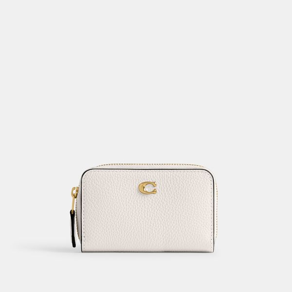 Porta-Cartões Essential Small Zip Around Coach - Off White