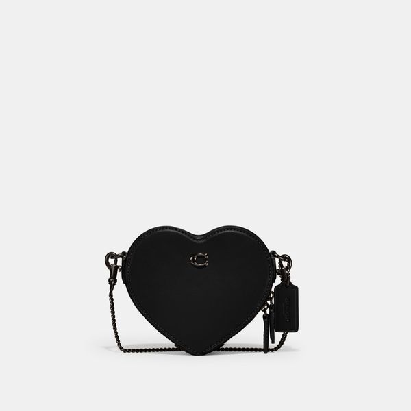 Bolsa Heart Crossbody 14 Coach - Preto