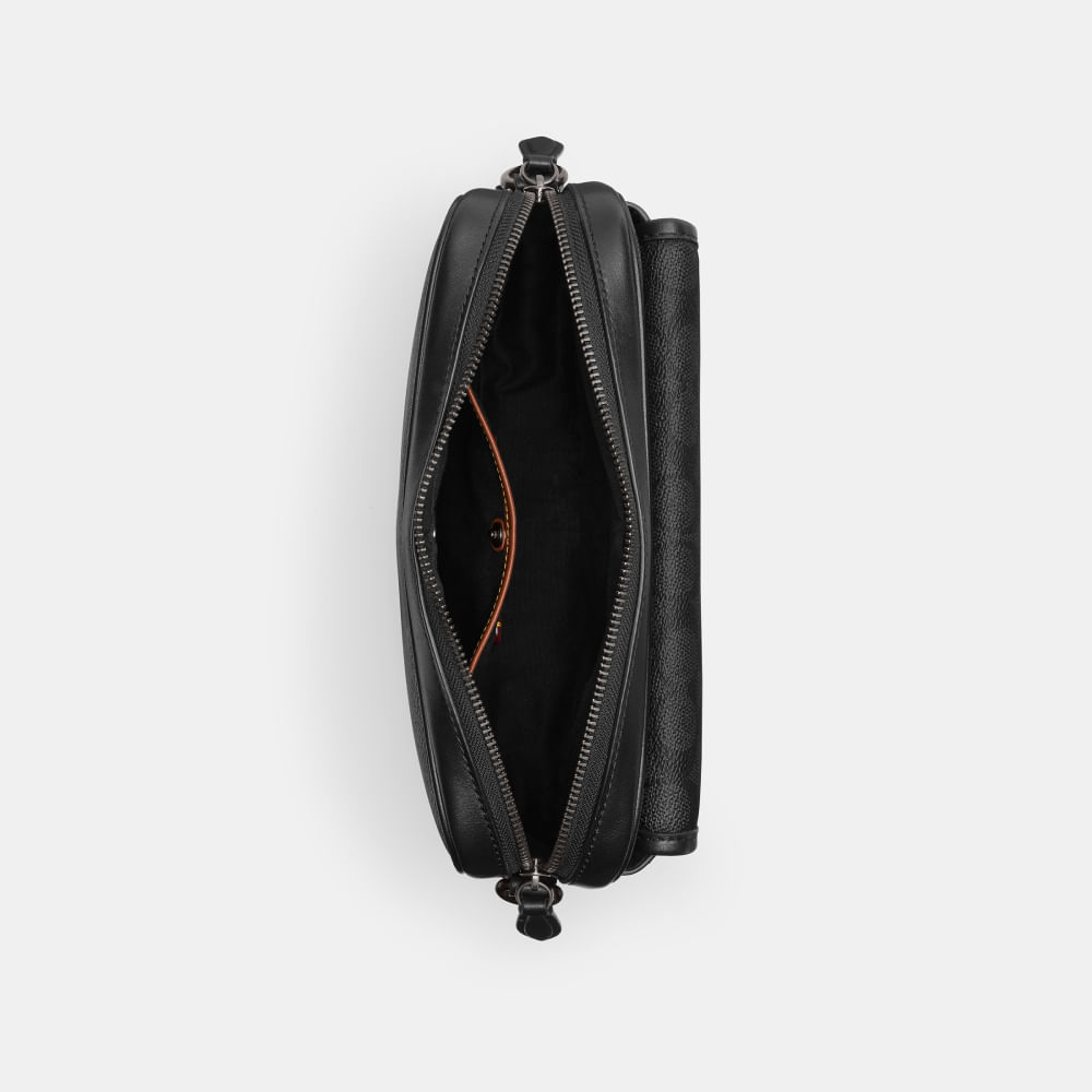 Bolsa Charter Flap Crossbody 24 Signature Coach - coach