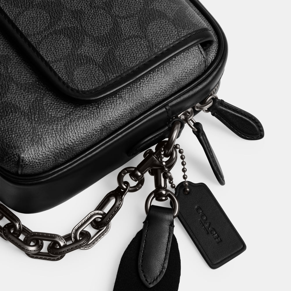 Bolsa Charter Flap Crossbody 24 Signature Coach - coach