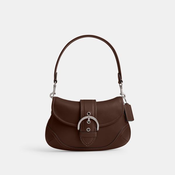 Bolsa Soho em Couro Regenerativo Coach - Marrom