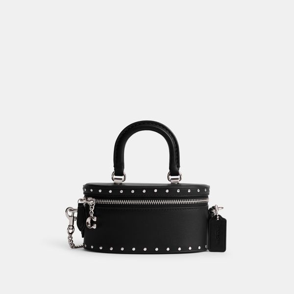 Bolsa Trail Crossbody 17 With Rivets Coach - Preto