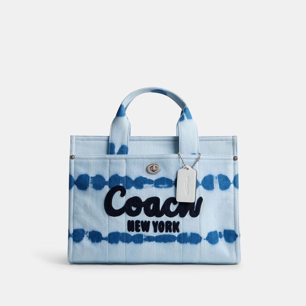 Bolsa Cargo Tote With Tie-Dye Coach - Azul