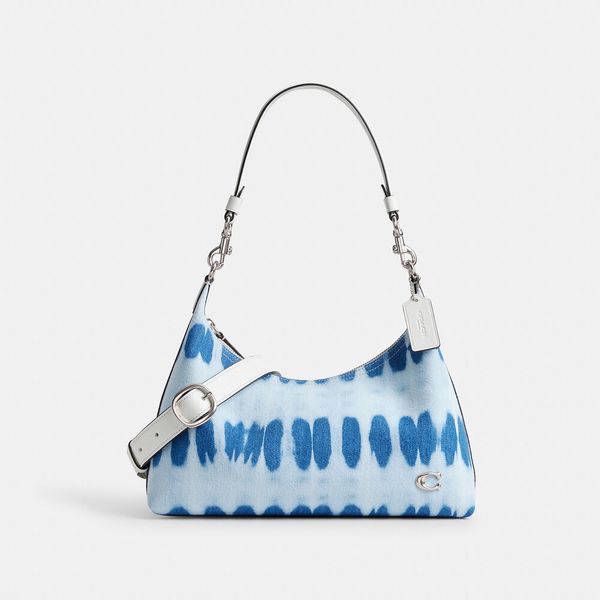 Bolsa Juliet Shoulder With Tie-Dye Blue Coach - Azul