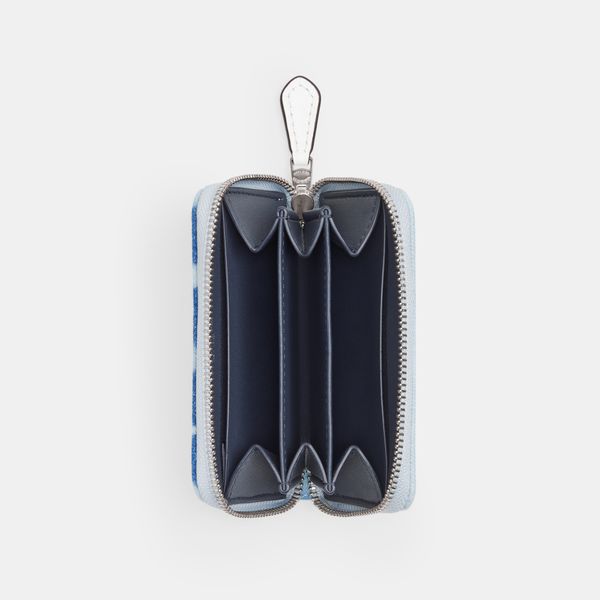 Porta-Cartões Small Zip Around With Tie-Dye Coach - coach