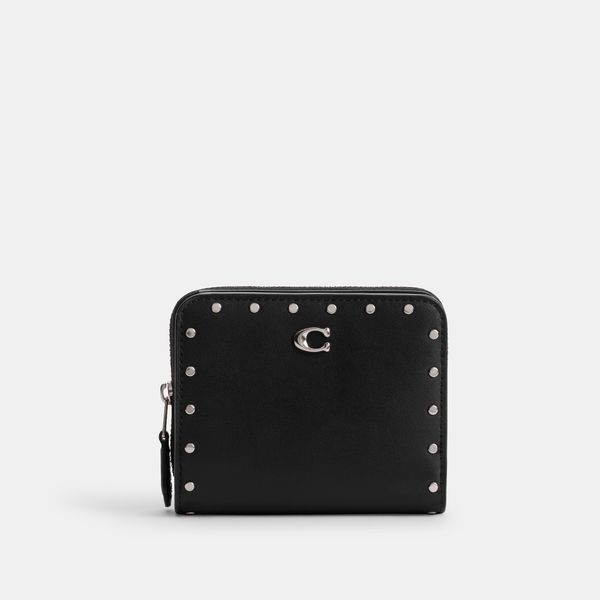 Carteira Billfold With Rivets Coach - Preto