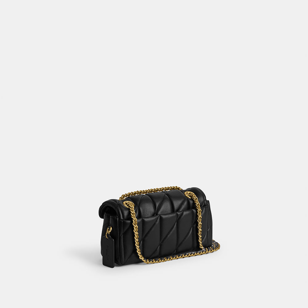 黒金pap Bolsa Tabby Shoulder 20 With Quilting Coach Preto - coach