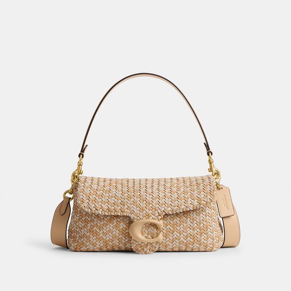 Bolsa Soft Tabby Woven Coach - Bege