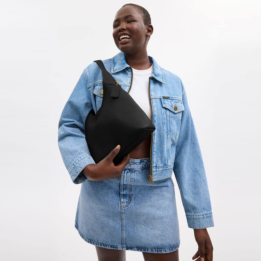 Bolsa Brooklyn Shoulder 28 Coach - Preto