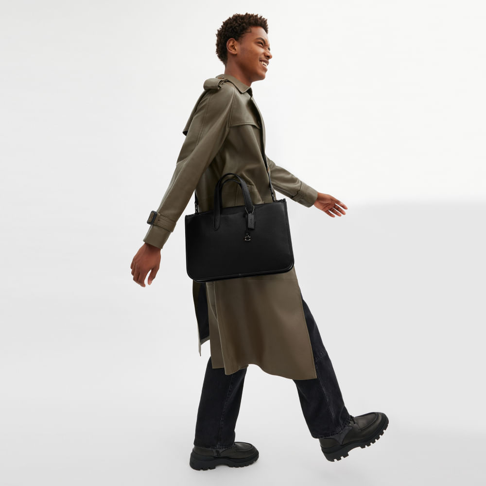 Pasta Isaac Workbag Coach Preto - coach