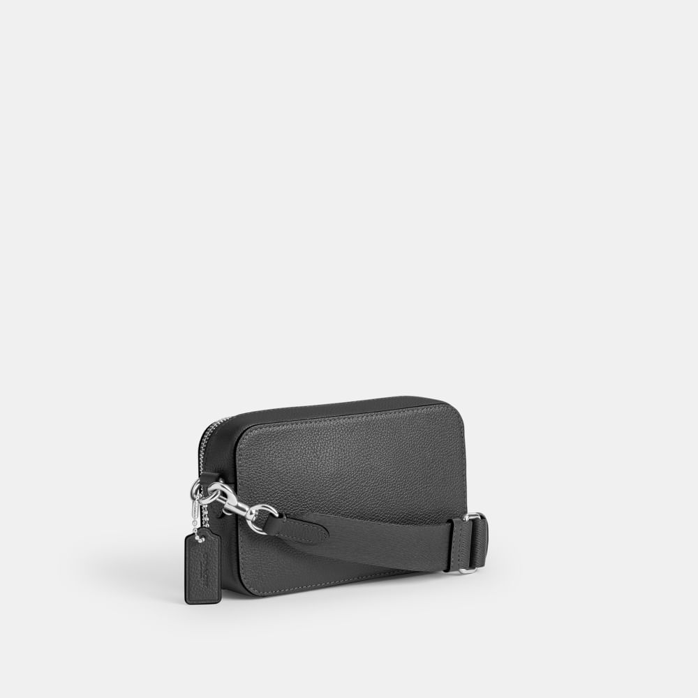 Bolsa Charter Slim Crossbody Coach Graphic Coach Cinza - coach