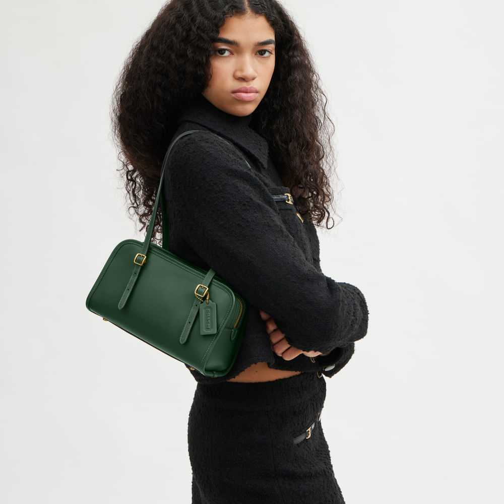 ☆coach 美品☆ Bolsa Swing Zip Coach Caramelo - coach