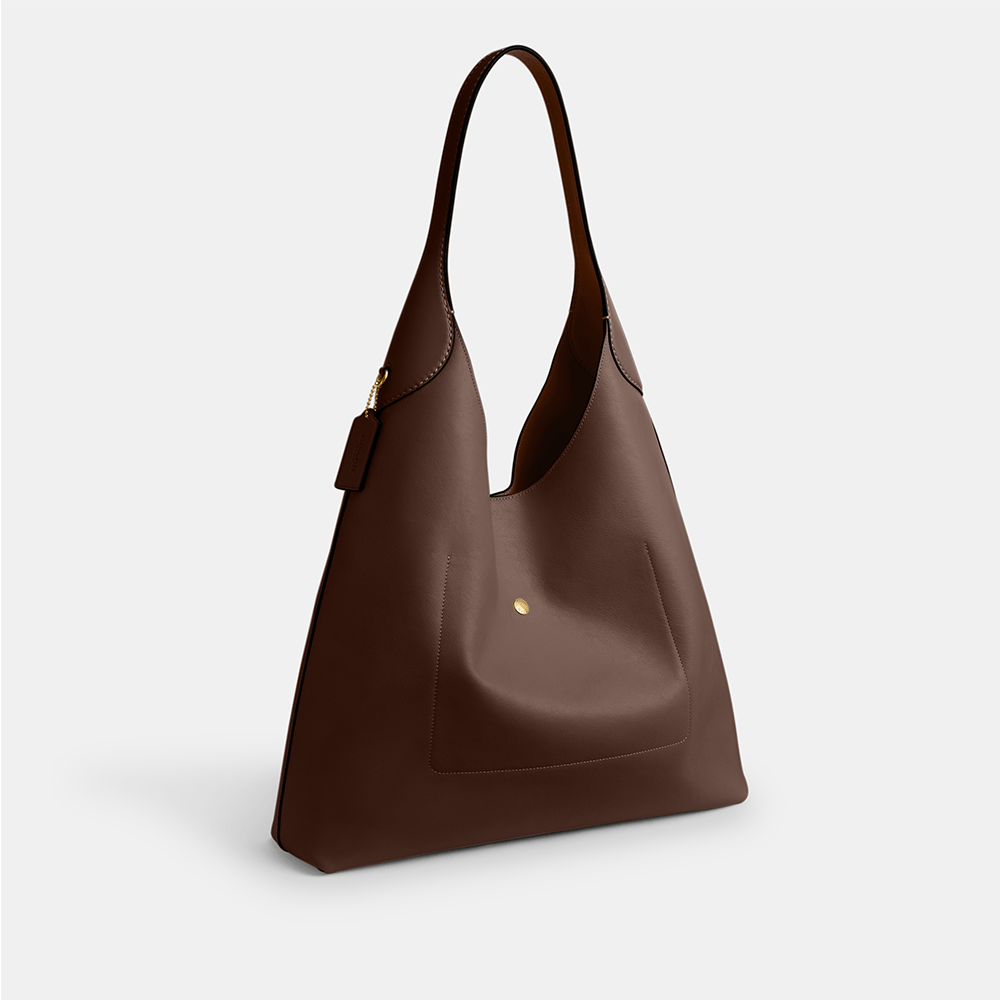 Bolsa Brooklyn Shoulder 39 Coach Marrom Escuro - coach