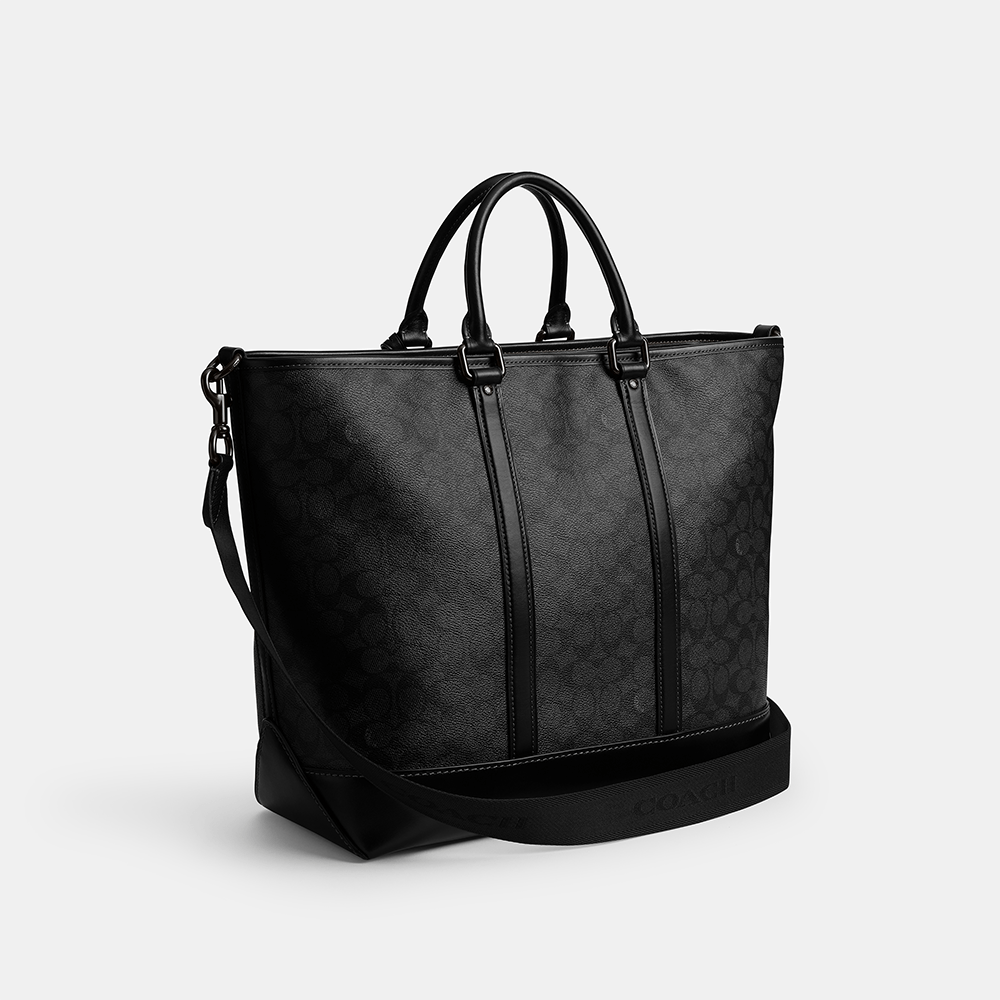 Bolsa Metropolitan Carryall Signature Coach Cinza - coach