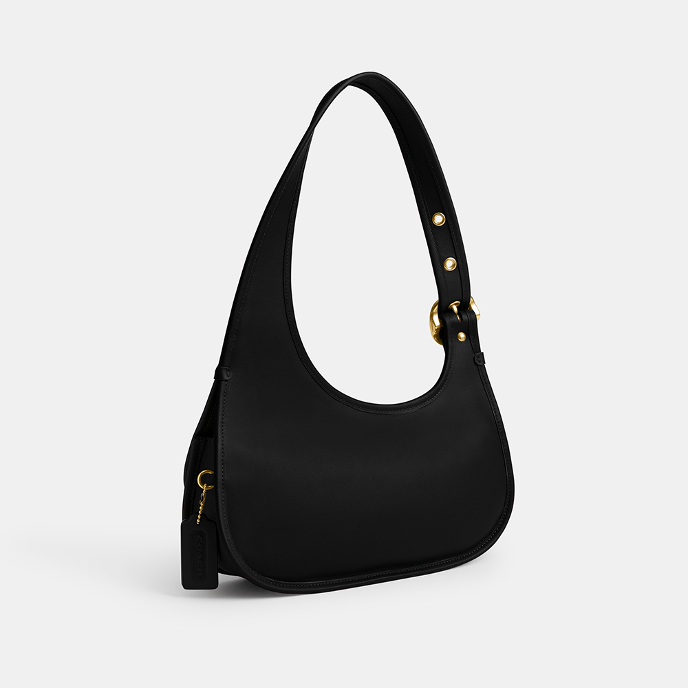 COACH leather Kashin Carry Crescent One Shoulder Bag CY923 black