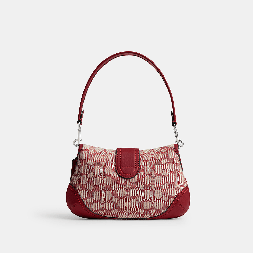 Bolsa Soho Flap Signature Jacquard Coach Vermelho - coach