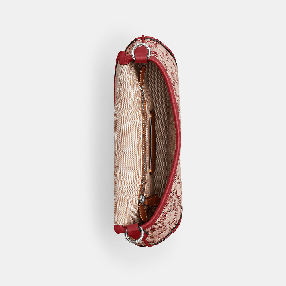 Bolsa Soho Flap Signature Jacquard Coach Vermelho - coach