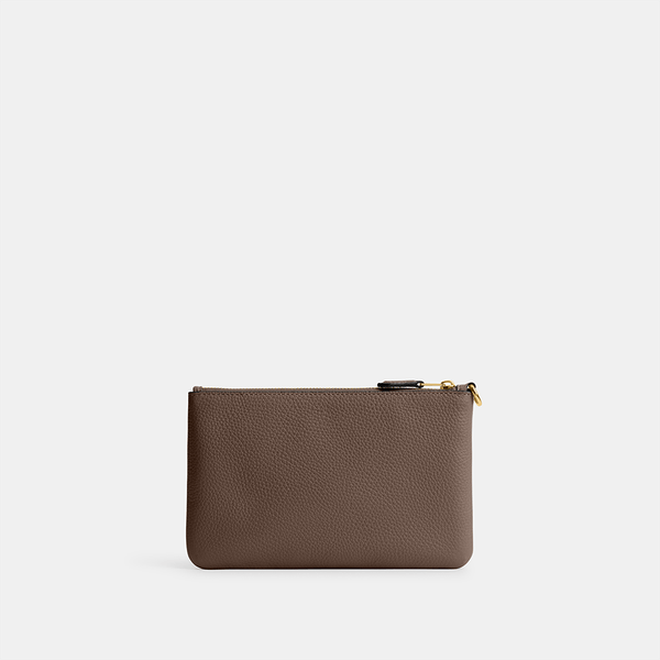 Bolsa De Mão Small Wristlet Coach Marrom - coach