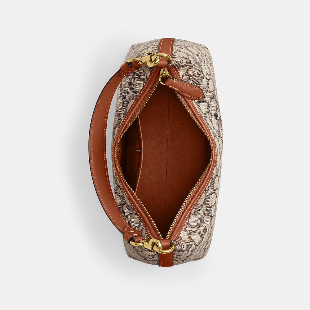 Bolsa Juliet Shoulder Signature Jacquard Coach - coach