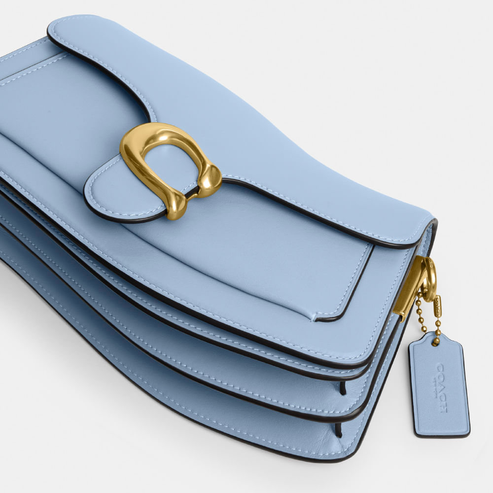 Bolsa Twisted Tabby Shoulder Coach Azul - coach
