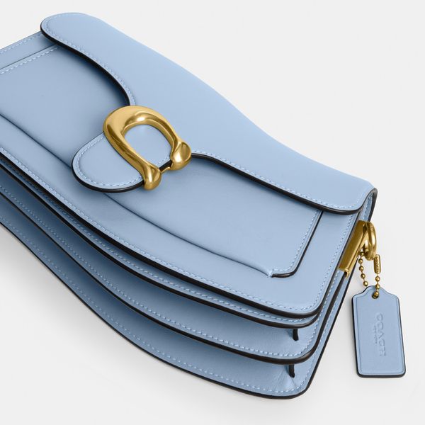 Bolsa Twisted Tabby Shoulder Coach Azul - coach