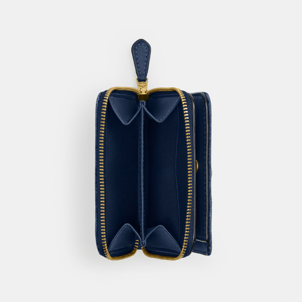 Carteira Essential Billfold Denim Coach Azul - coach